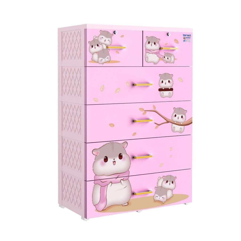 Tủ nhựa DELI MAX 5 tầng - Ảnh 3