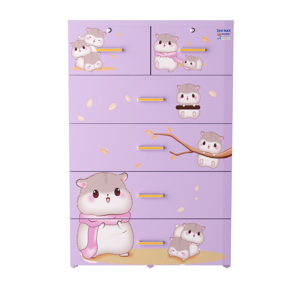 Tủ nhựa DELI MAX 5 tầng - Ảnh 5
